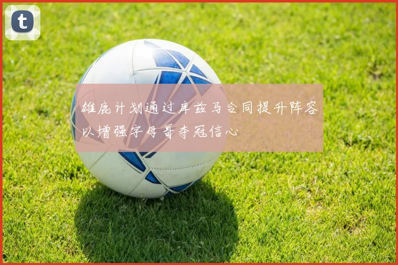 雄鹿计划通过库兹马合同提升阵容以增强字母哥夺冠信心