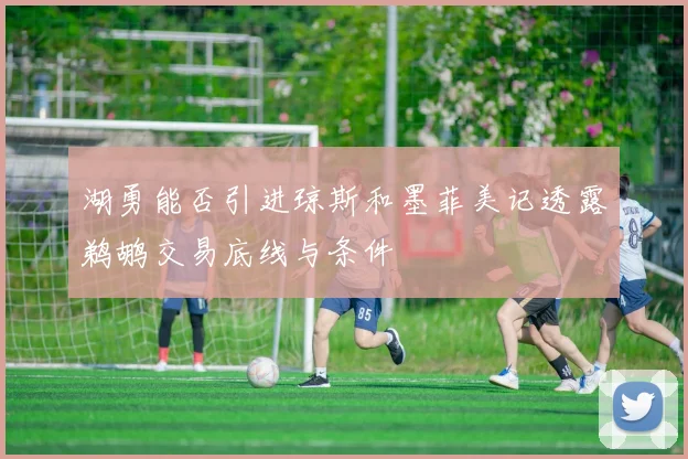 湖勇能否引进琼斯和墨菲美记透露鹈鹕交易底线与条件